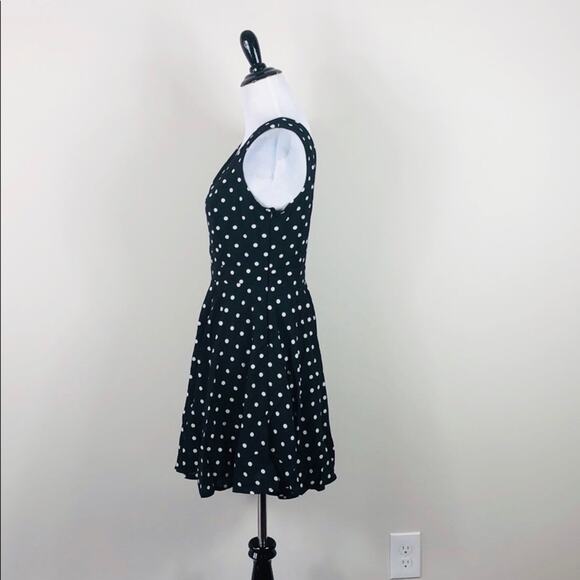 Polka Dot Dress Black and White Cutout - Picture 4 of 7